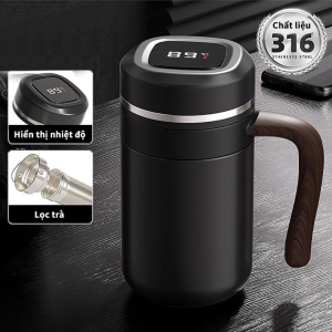 Cốc giữ nhiệt hiển thị nhiệt độ và chất liệu
