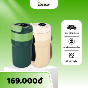 Cốc giữ nhiệt hiển thị nhiệt độ màu da và màu xanh