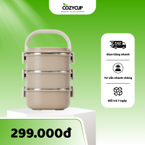Hộp giữ nhiệt 3 tầng cao cấp