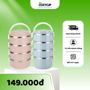 2 hộp đựng thức ăn giữ nhiệt CozyCup