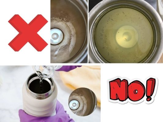 Vệ sinh bình giữ nhiệt sai cách