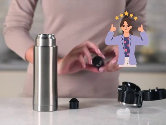Tháo rời các bộ phận của bình giữ nhiệt