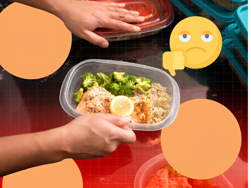 Quá nhiều thức ăn trong hộp giữ nhiệt