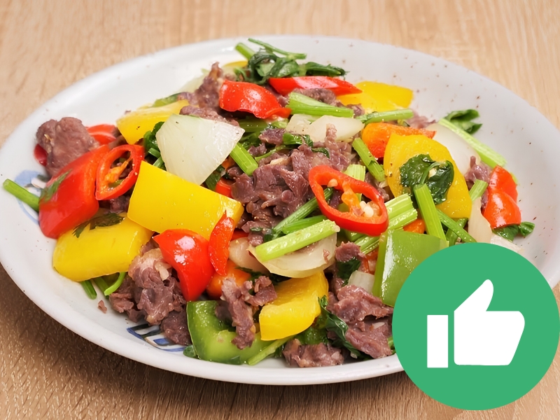 Thịt bò xào rau củ