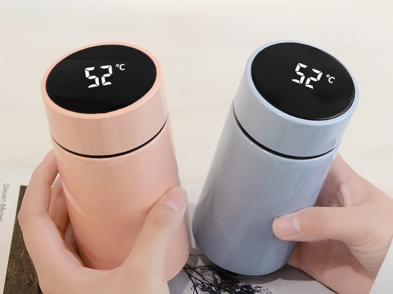 Bình nước nắp gỗ phong cách hiện đại