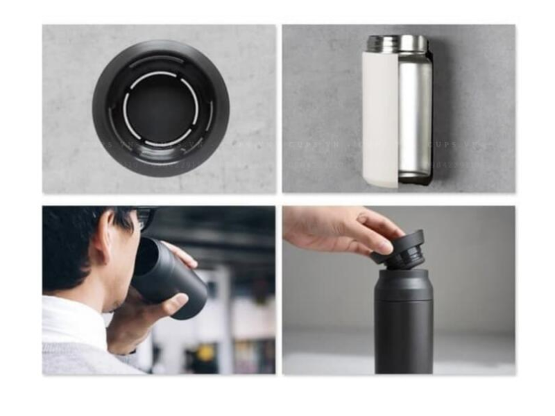 Cấu tạo ly giữ nhiệt inox thường gồm hai lớp thép không gỉ và một lớp chân không ở giữa để hạn chế thất thoát nhiệt.