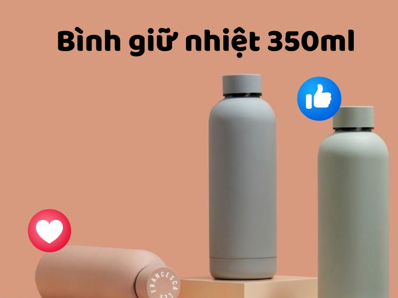 Khám phá bình giữ nhiệt 350ml với thiết kế nhỏ gọn, giữ nóng và giữ lạnh hiệu quả, phù hợp mang theo mỗi ngày.