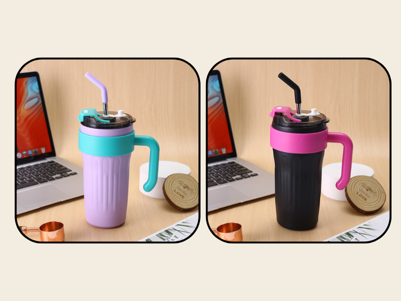 Ly giữ nhiệt có ống hút giúp việc thưởng thức nước, trà hoặc các loại đồ uống lạnh trở nên dễ dàng và thoải mái hơn.