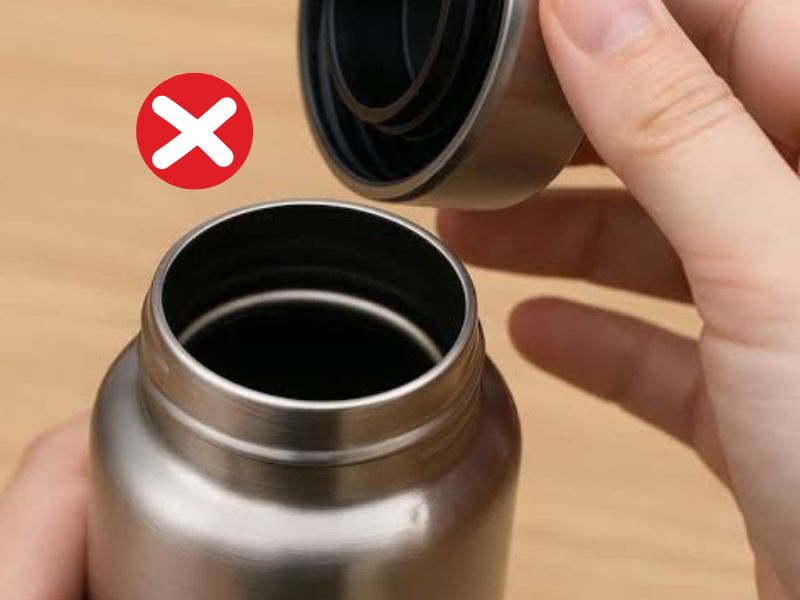Kiểm tra nắp và gioăng bình giữ nhiệt định kỳ