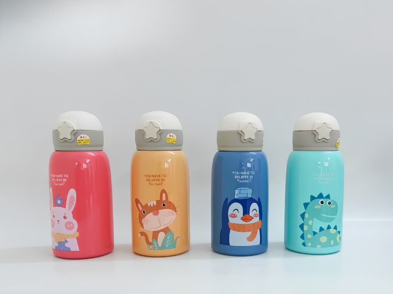 Bình giữ nhiệt cho bé họa tiết heo dễ thương