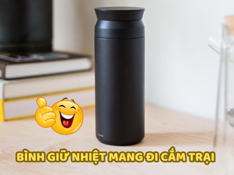 Bình giữ nhiệt mang đi cắm trại với thiết kế hiện đại, chống rò rỉ và dễ mang theo.