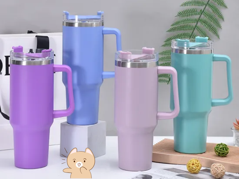 Ly giữ nhiệt 100ml có thiết kế nhỏ gọn, dễ cầm nắm và phù hợp cho học sinh, sinh viên, dân văn phòng.