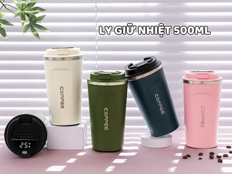 Ly giữ nhiệt 500ml là lựa chọn lý tưởng cho học tập, làm việc và di chuyển với khả năng giữ nóng, giữ lạnh hiệu quả trong nhiều giờ.