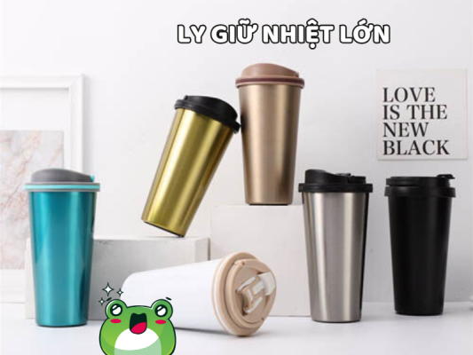 Ly giữ nhiệt lớn là lựa chọn lý tưởng cho người cần mang theo nhiều nước, giữ nóng lạnh hiệu quả suốt cả ngày dài.