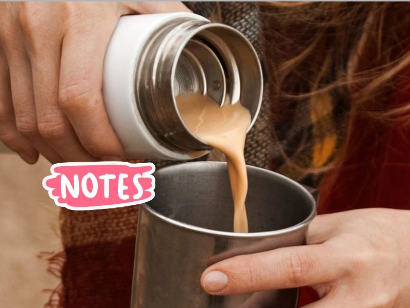 Hình ảnh bình giữ nhiệt được làm sạch sau khi sử dụng, minh họa việc vệ sinh thân bình để loại bỏ cặn và mùi sữa.