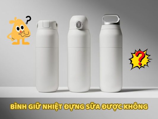 Hình ảnh nhiều mẫu bình giữ nhiệt với kiểu dáng khác nhau, minh họa các lựa chọn bình phục vụ nhu cầu sử dụng đồ uống hằng ngày.