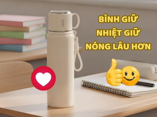 Bình giữ nhiệt giữ nóng lâu hơn khi đựng đồ uống nóng
