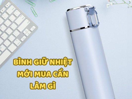 Các bộ phận bình giữ nhiệt mới mua được tháo rời