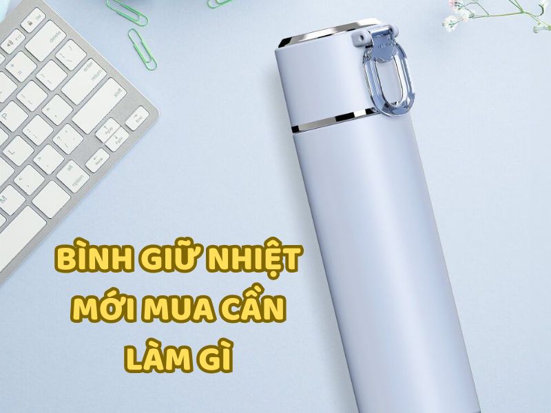 Các bộ phận bình giữ nhiệt mới mua được tháo rời