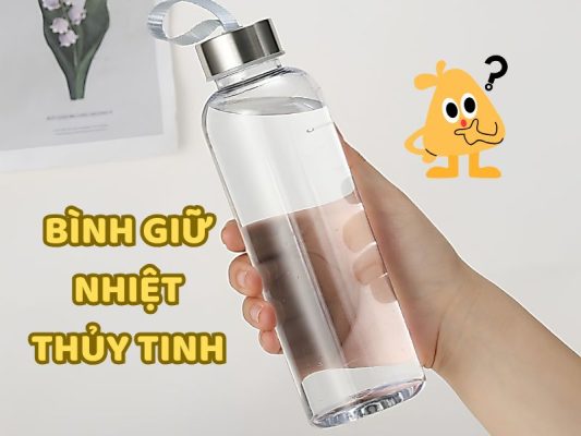Mẫu bình màu bạc có kiểu dáng gọn gàng, phù hợp sử dụng hằng ngày