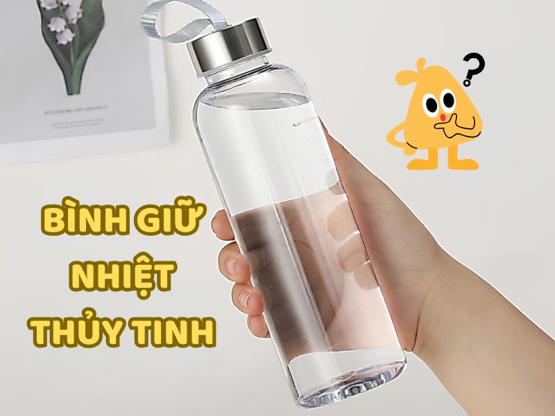 Mẫu bình màu bạc có kiểu dáng gọn gàng, phù hợp sử dụng hằng ngày