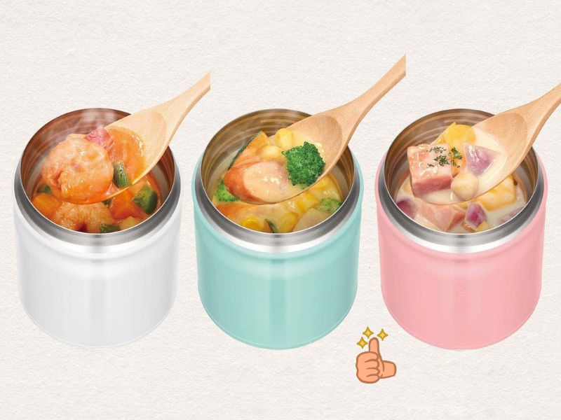 Hộp cơm giữ nhiệt có thể đựng súp nếu có thiết kế kín và phù hợp với thực phẩm dạng lỏng.